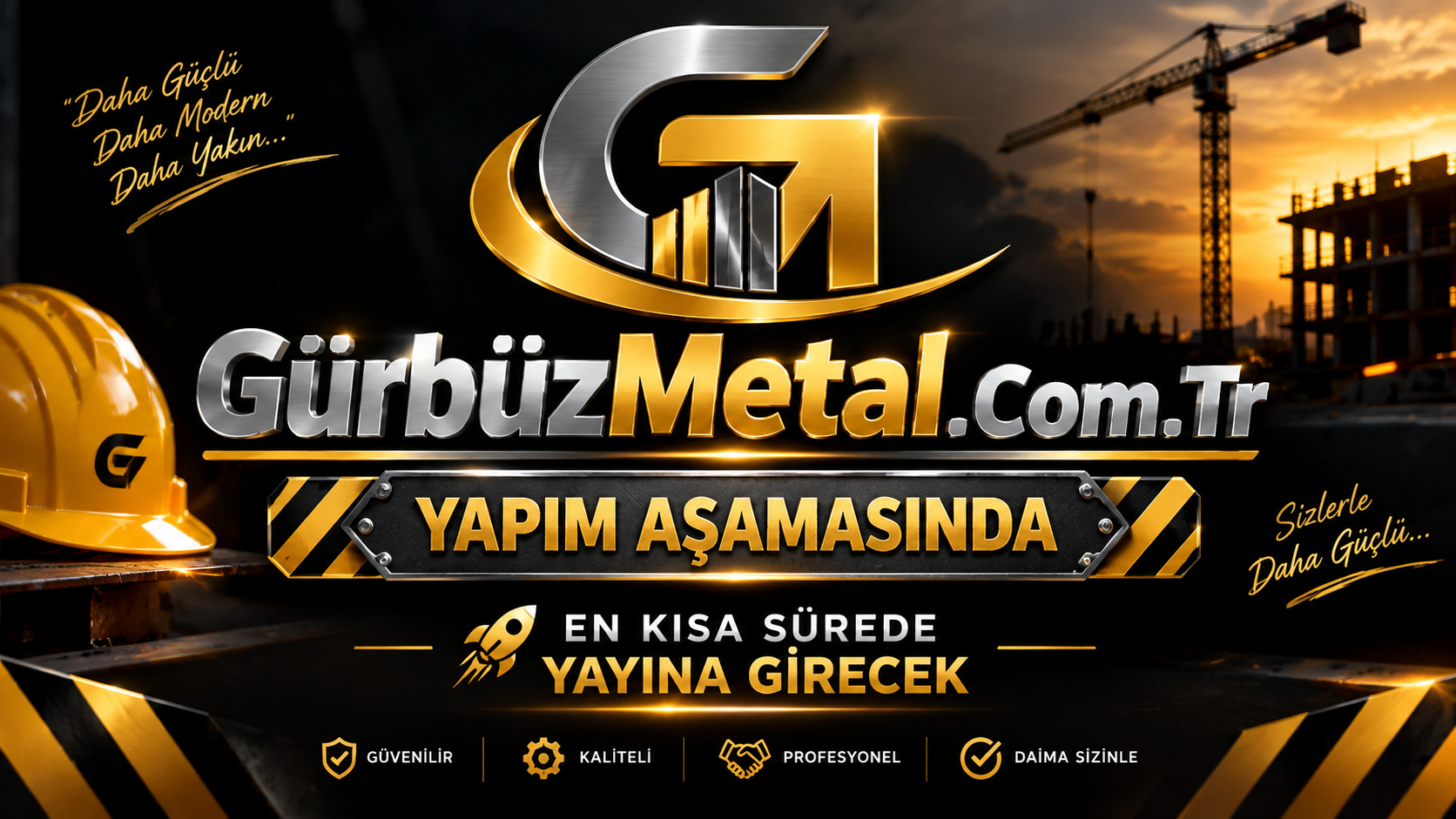 Gürbüz Metal Web Sitemiz Yapım Aşamasındadır